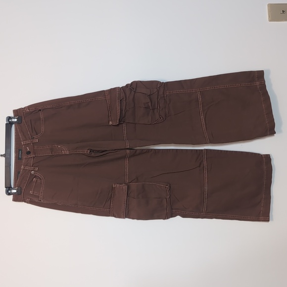 Wild Fable Mid Rise Baggy Cargo Brown Denim Pants - Picture 1 of 6